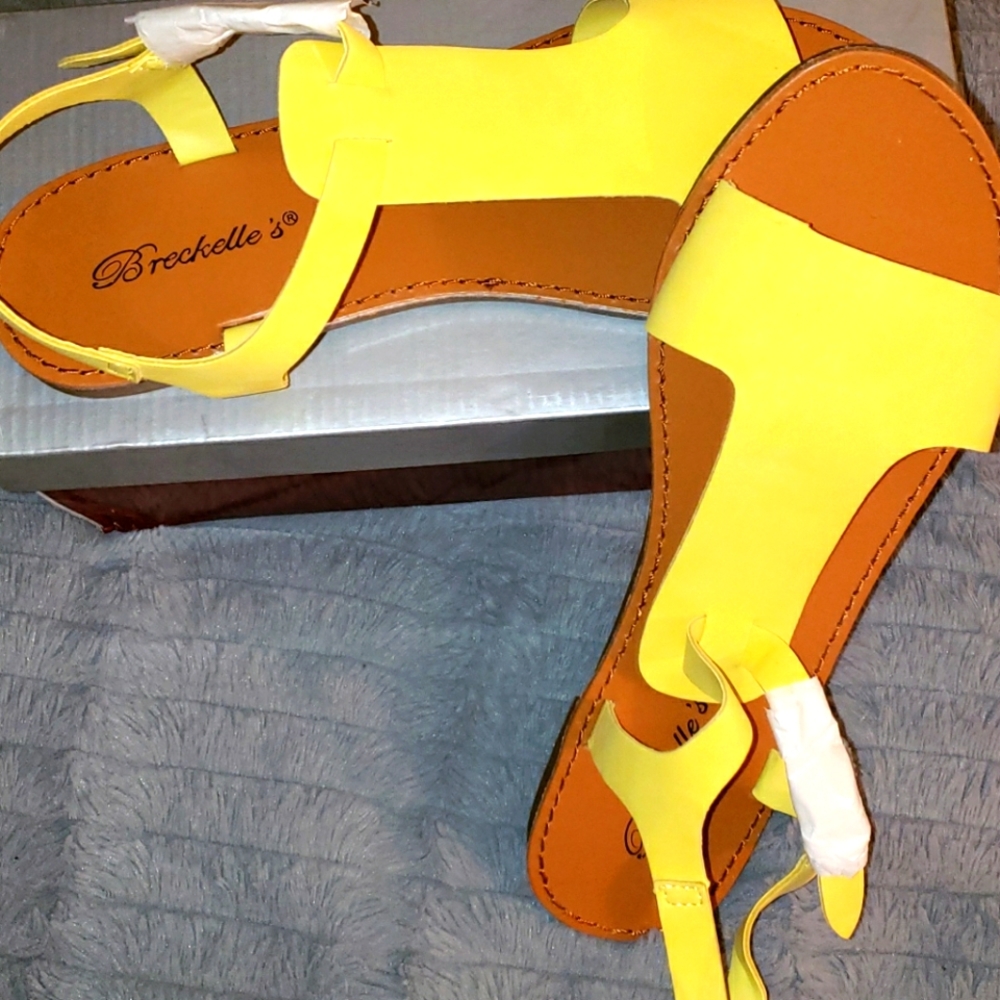 Yellow sandals